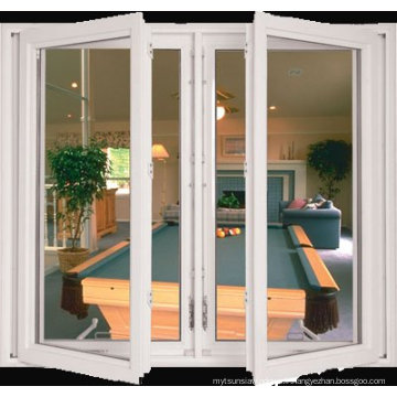 Fenêtre à double vitrage à double vitrage en PVC